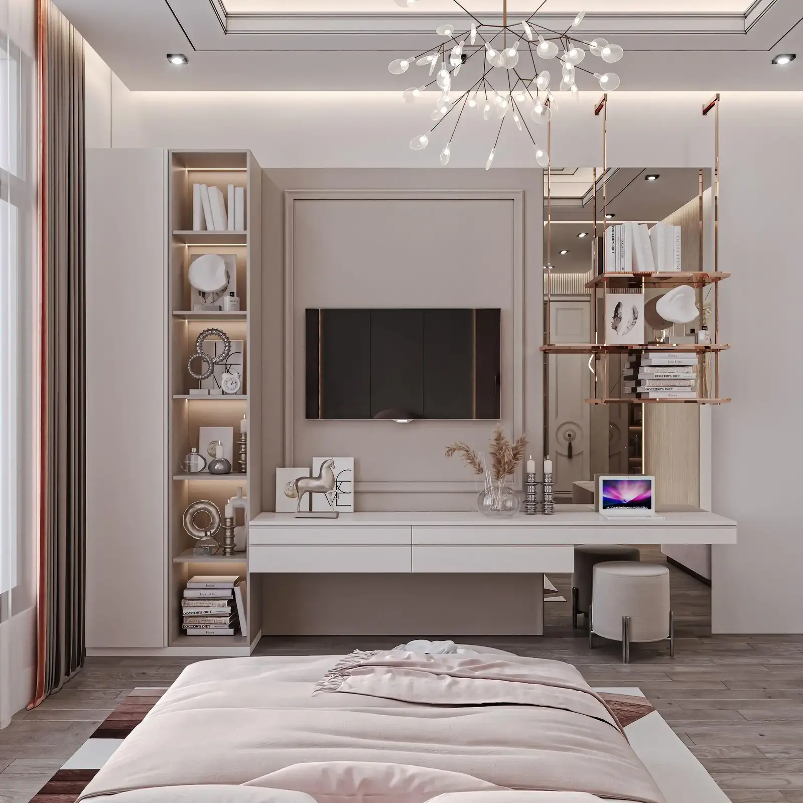 Abdollah's Home master bedroom detail