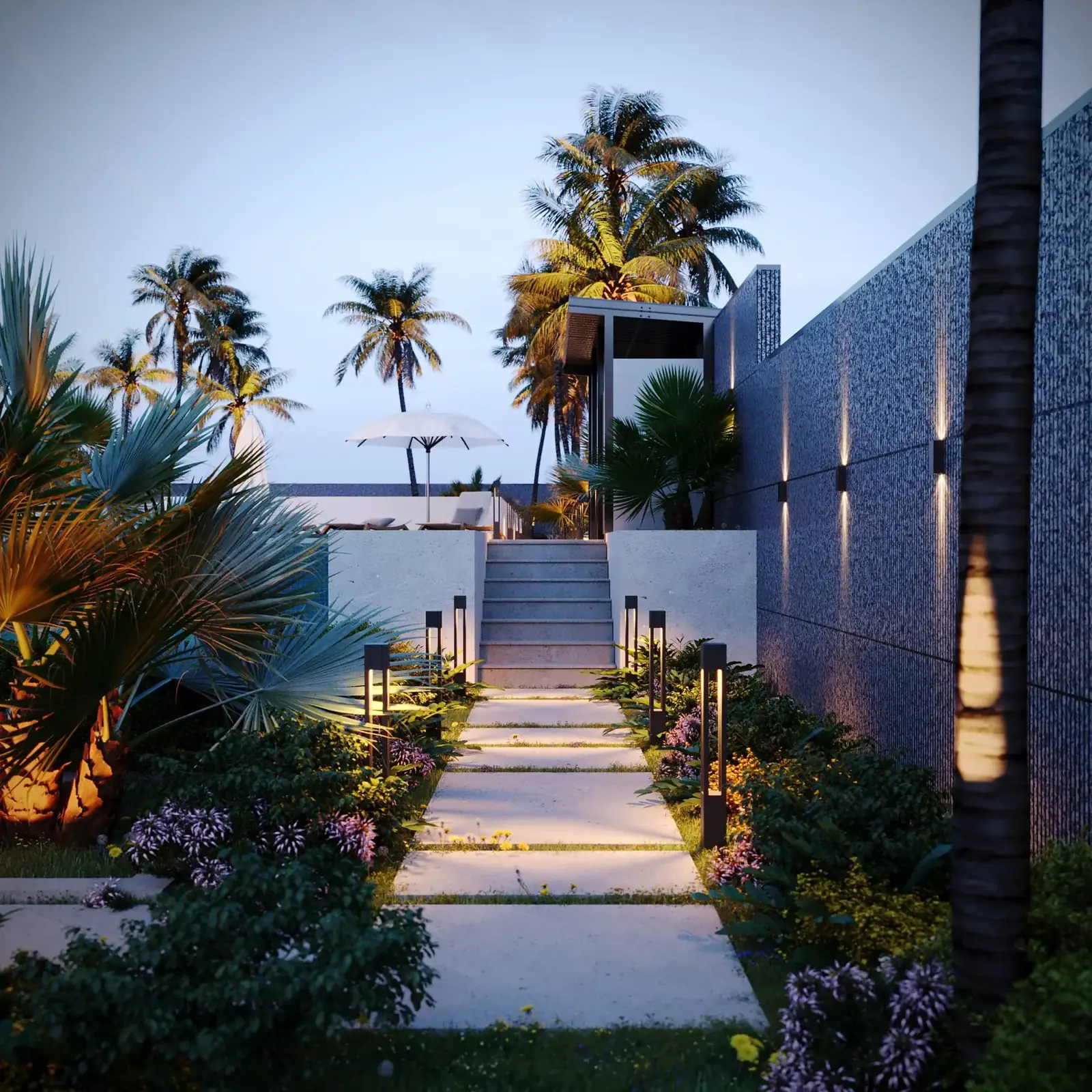 Villa Landscape, detail view 4