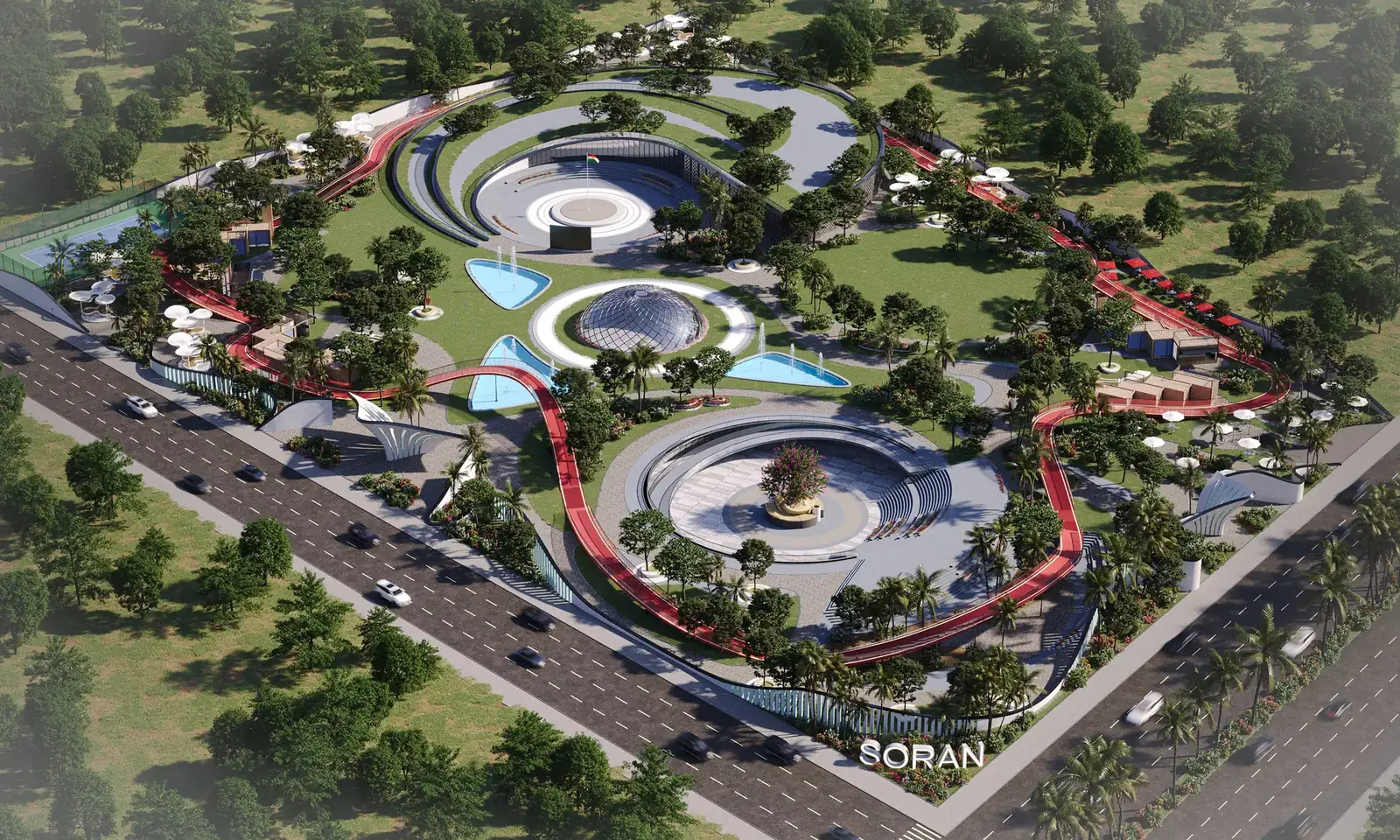 Soran Center — aerial overview