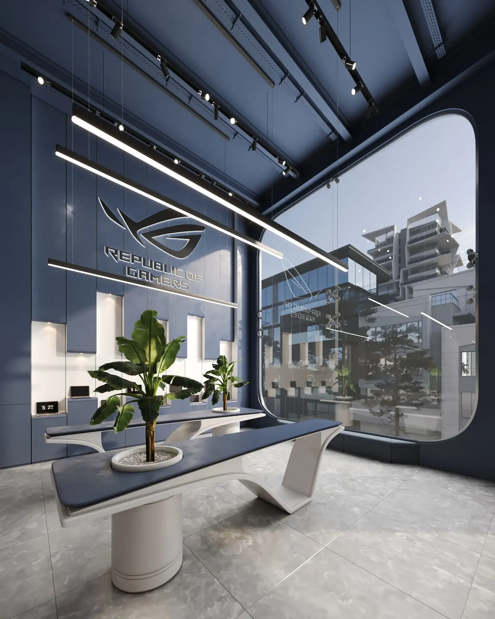 OneX PC Store — main showroom