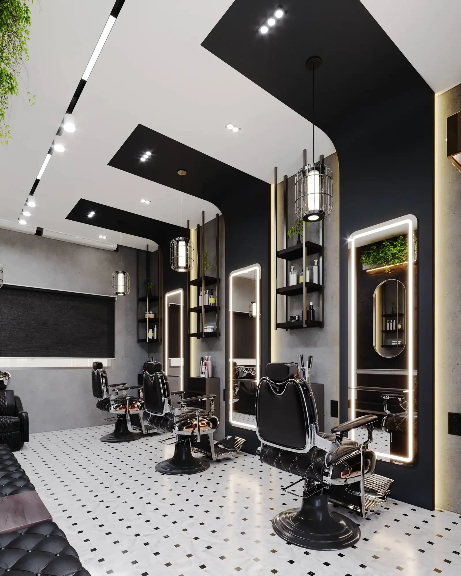 Barber Shop — main chair row