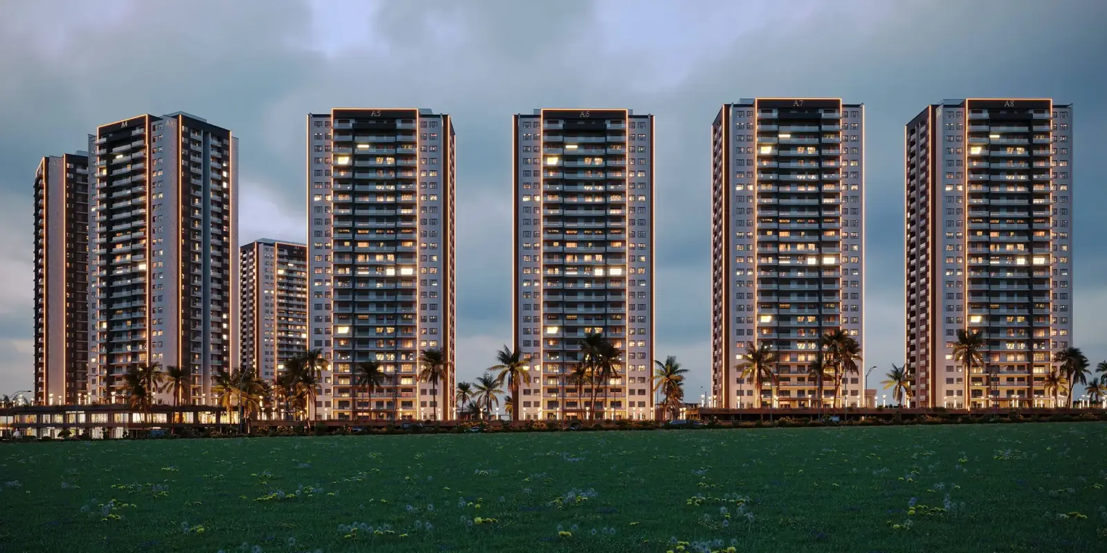 Royal City Tower, ultra-wide panoramic view