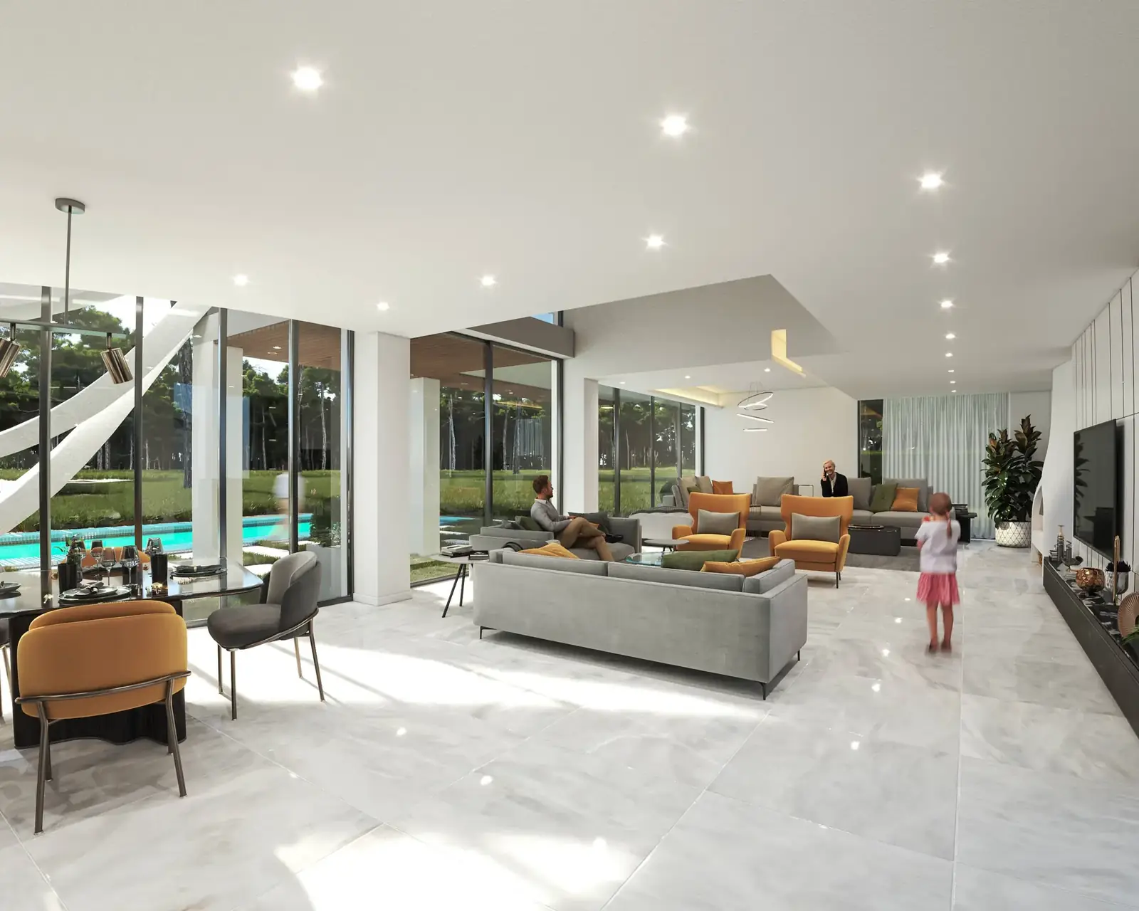 Aroeira Villa family room